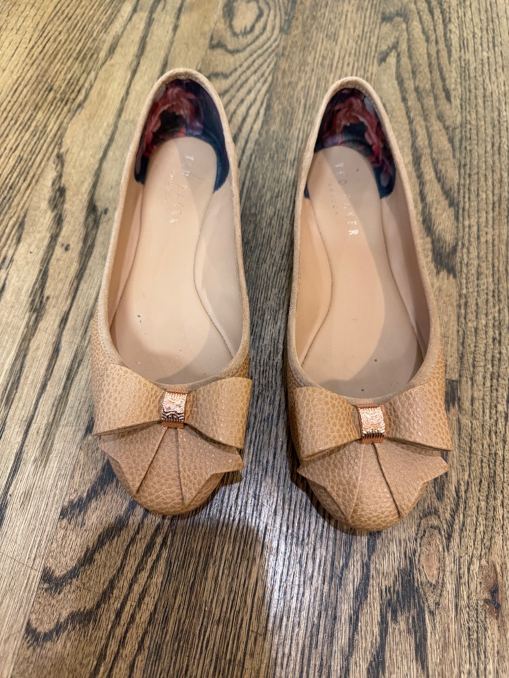 Textured Bow Flats - Ted Baker